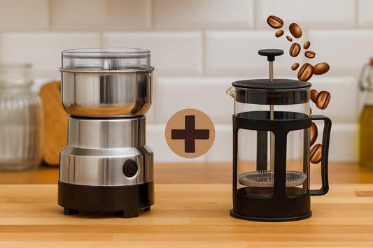 Combo Molino de Café + Prensa Francesa + Batidor
